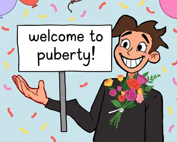 Whimsical Welcome to Puberty Invitation Design
