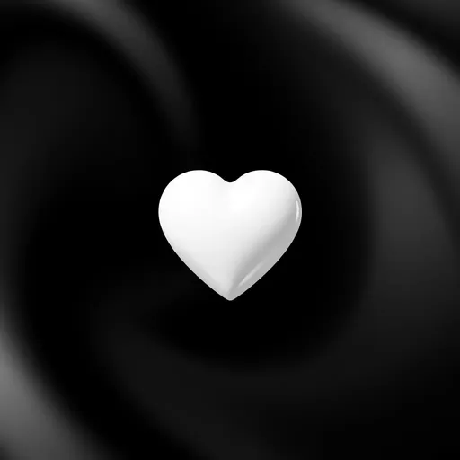 White Heart Icon: Symbol of Love and Kindness