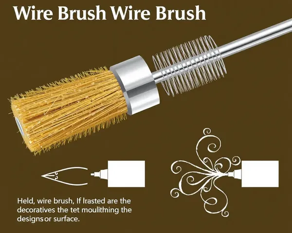 Wire Brush Diagram for Decorative and Artistic Uses
