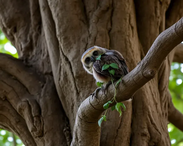 Wise Sudithar Sits on Ancient Tree Branch