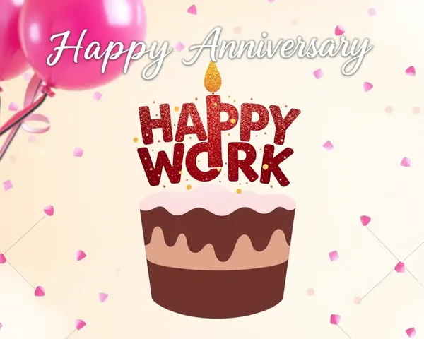 Wishing Happy Work Anniversary with Lovely Images