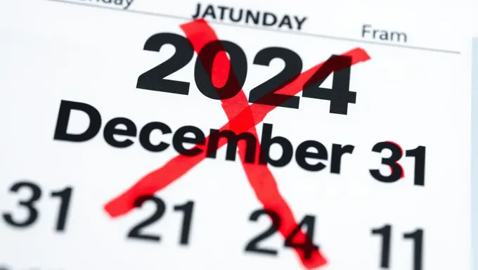 X Marks the Spot for December 31, 2024 Calendar Date