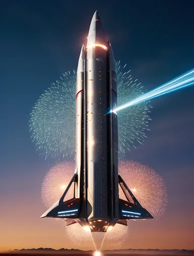 XX Com Logo on Futuristic Spaceship Soaring Through Galaxy