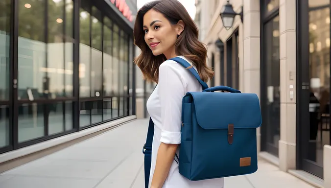 XX Emage Branded Laptop Bag on Busy Entrepreneur