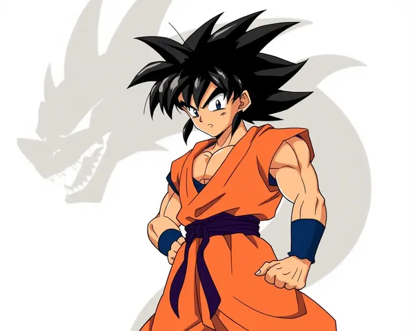Yamcha Standing Heroically with Dragon Ball Background