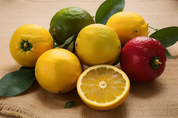 Yellow Citrus Fruits in a Yyyy
