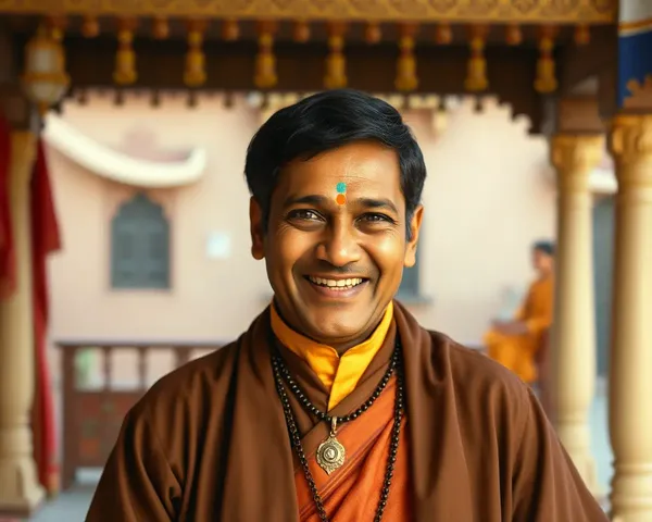 Young Swami Vivekananda in Indian Traditional Attire