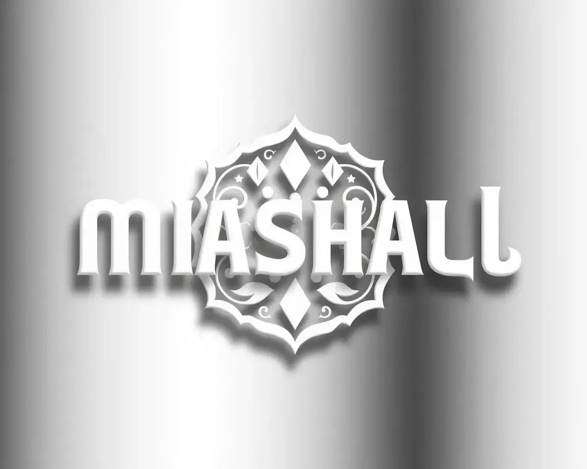 3D Mashal Logo PNG with Drop Shadow Effect