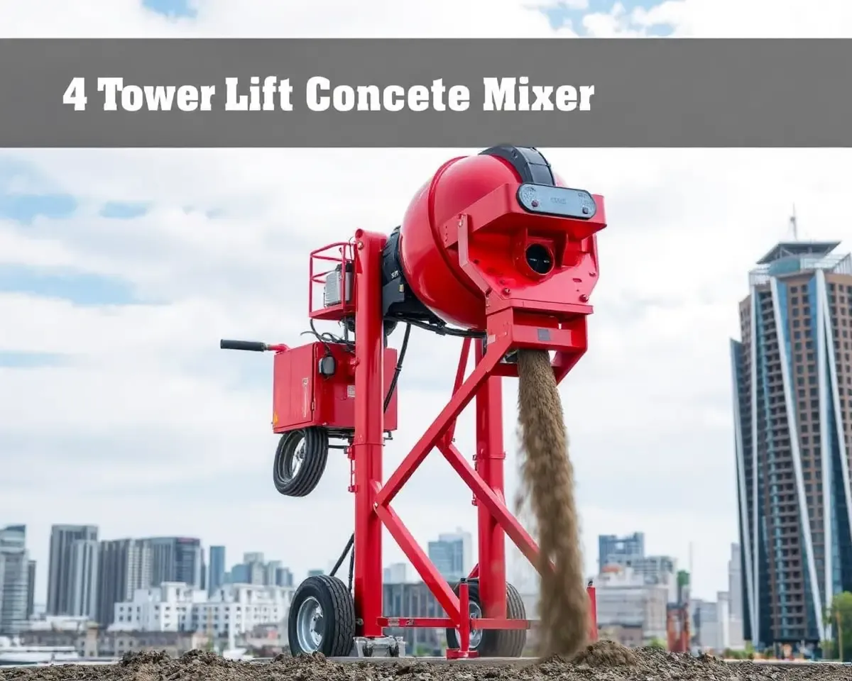 4 Tower Lift Concrete Mixer for High-Rise Building