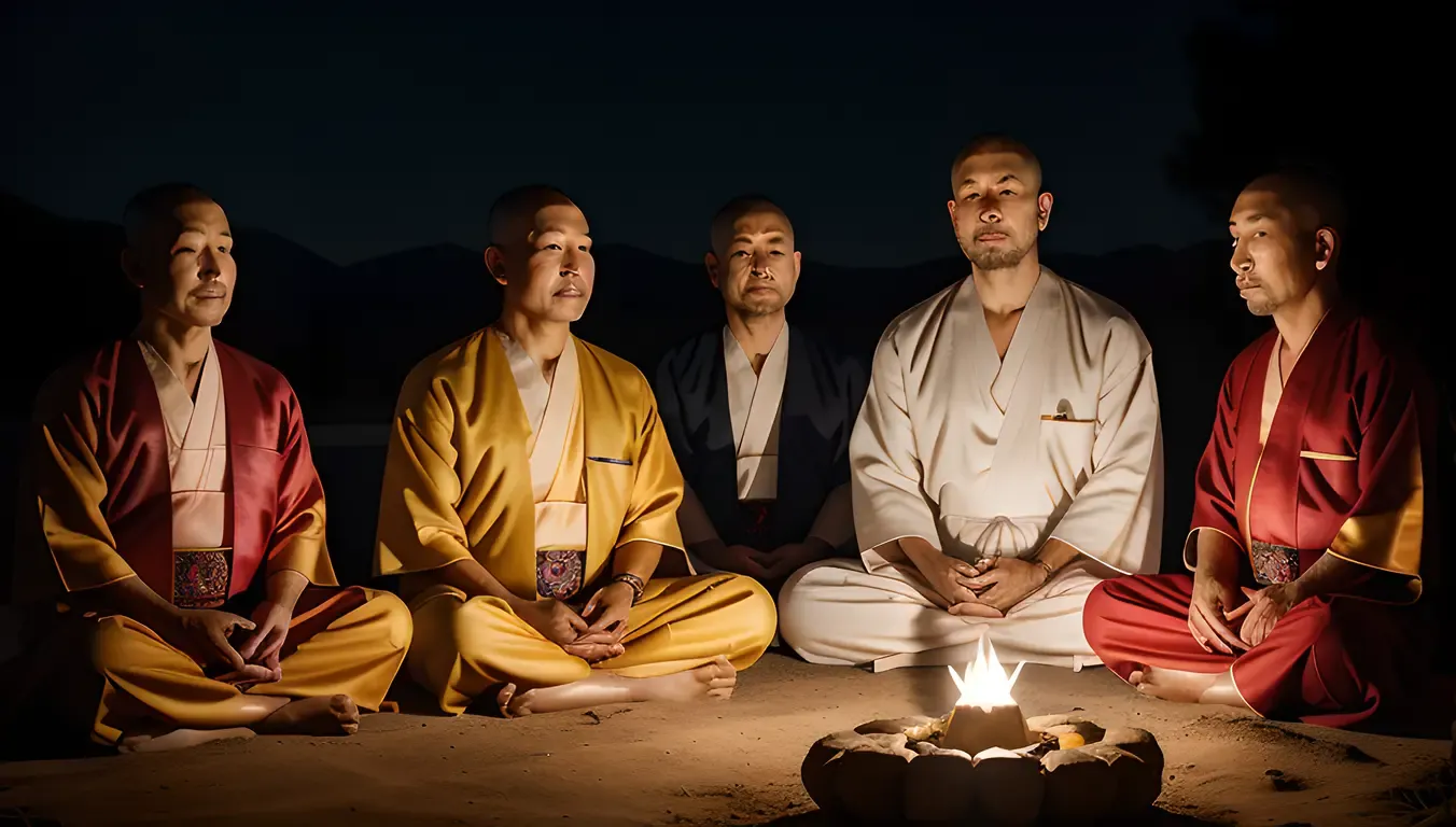 AI Monks Meditate with Digital Energy