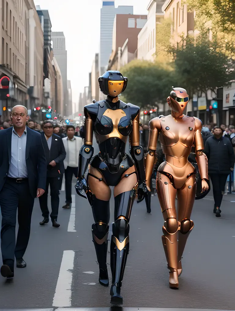 AI-Powered Robots Undress in Public, Crowd Watches in Awe