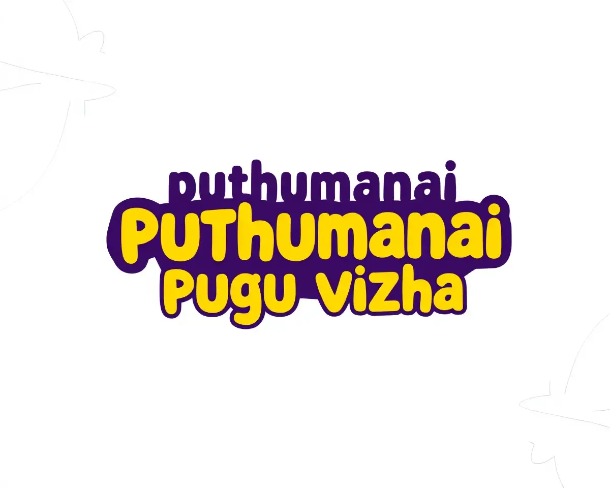Abstract Shapes PutHumanAi Pugu Vizha Logo Illustration