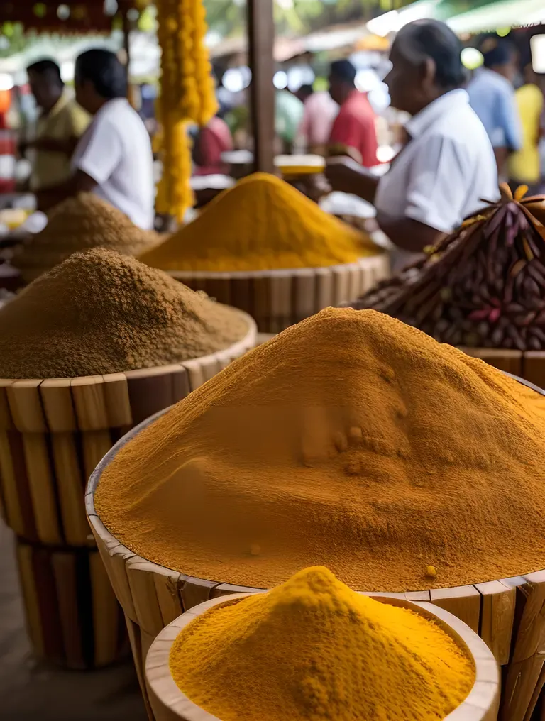 Ahobilam Market: Bustling Scene with Local Handicrafts and Spices