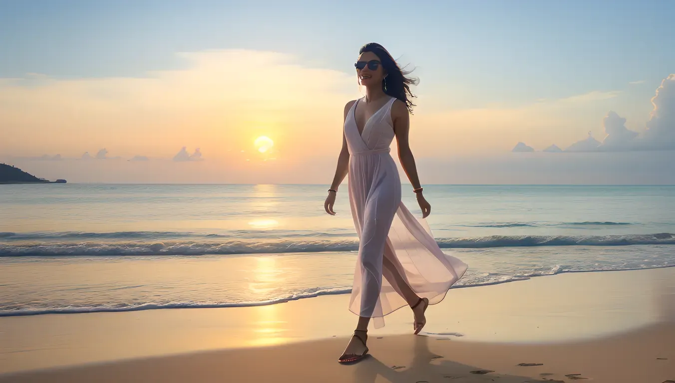 Akshara Ki Pics: Beachside Serenity Scene