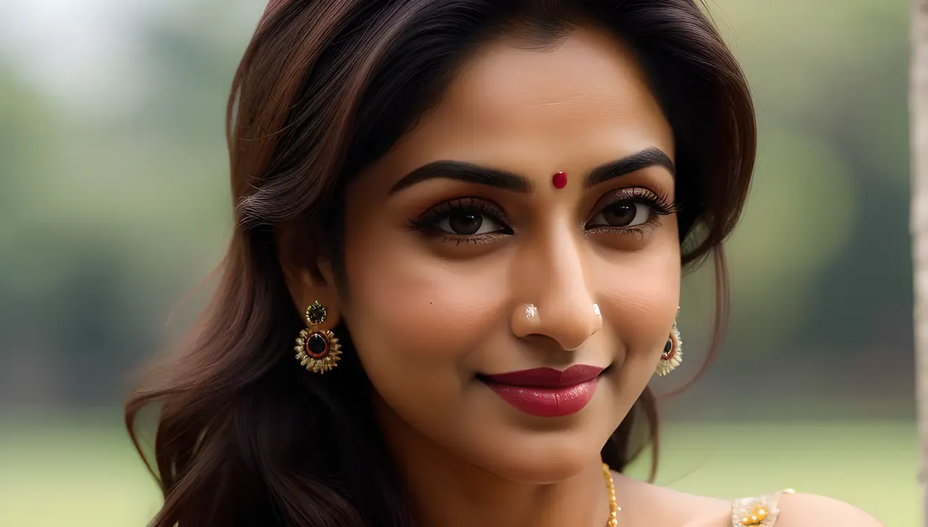 Akshara Ki Pics: Elegant Close-Up Portrait