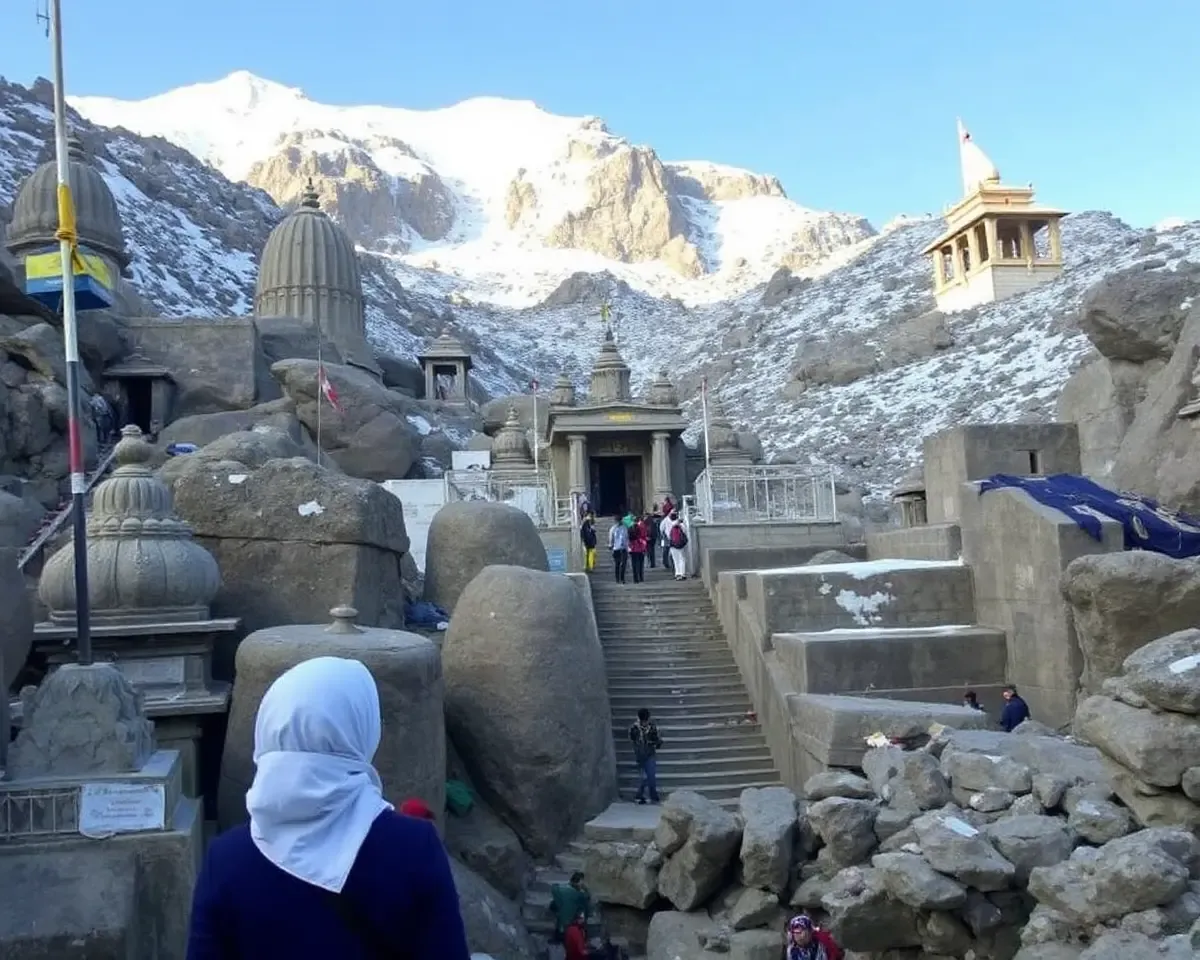 Amarnath Temple Images Reflect Ancient Hindu Pilgrimage Tradition