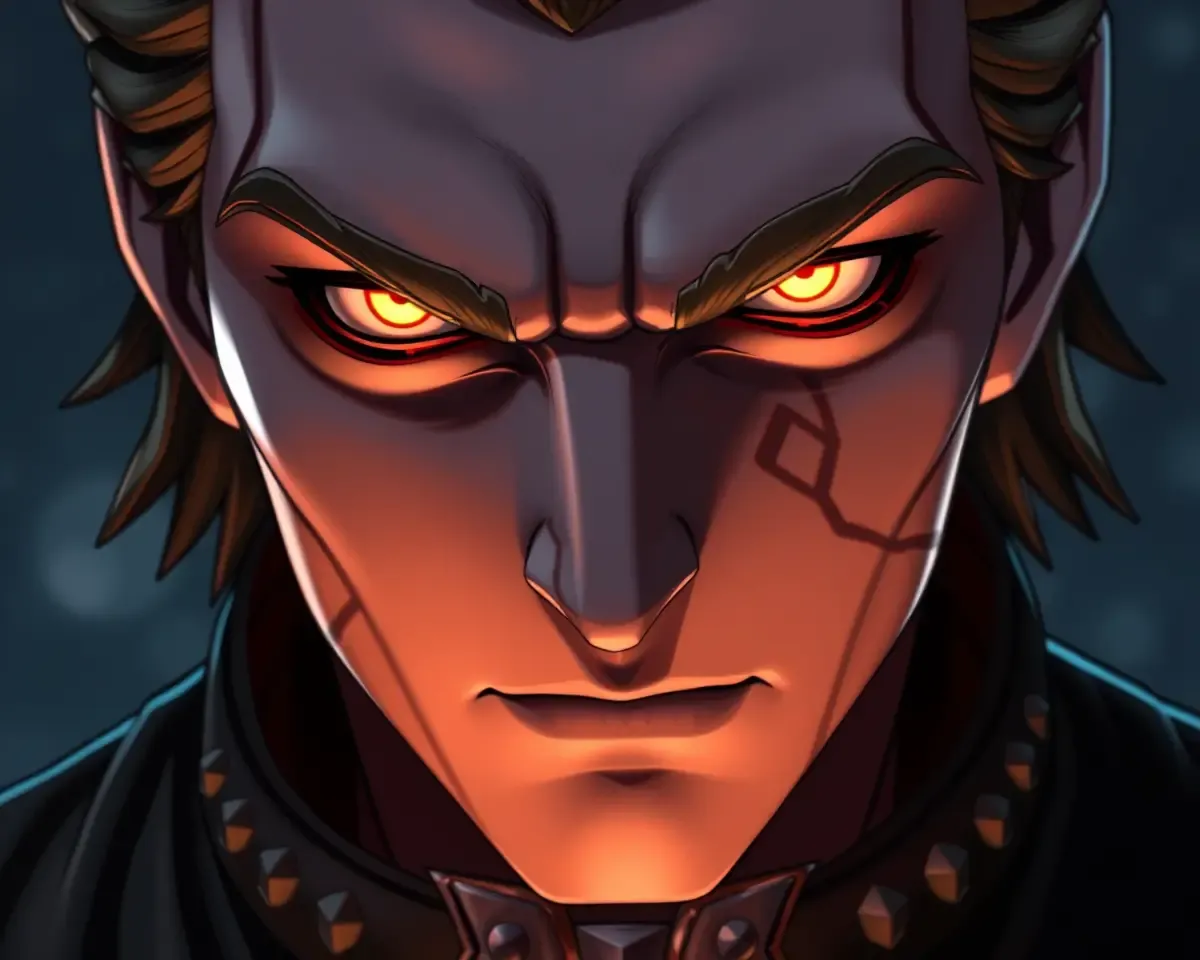 Amon's 4K Portrait: Cold Calculating Kishin Glow