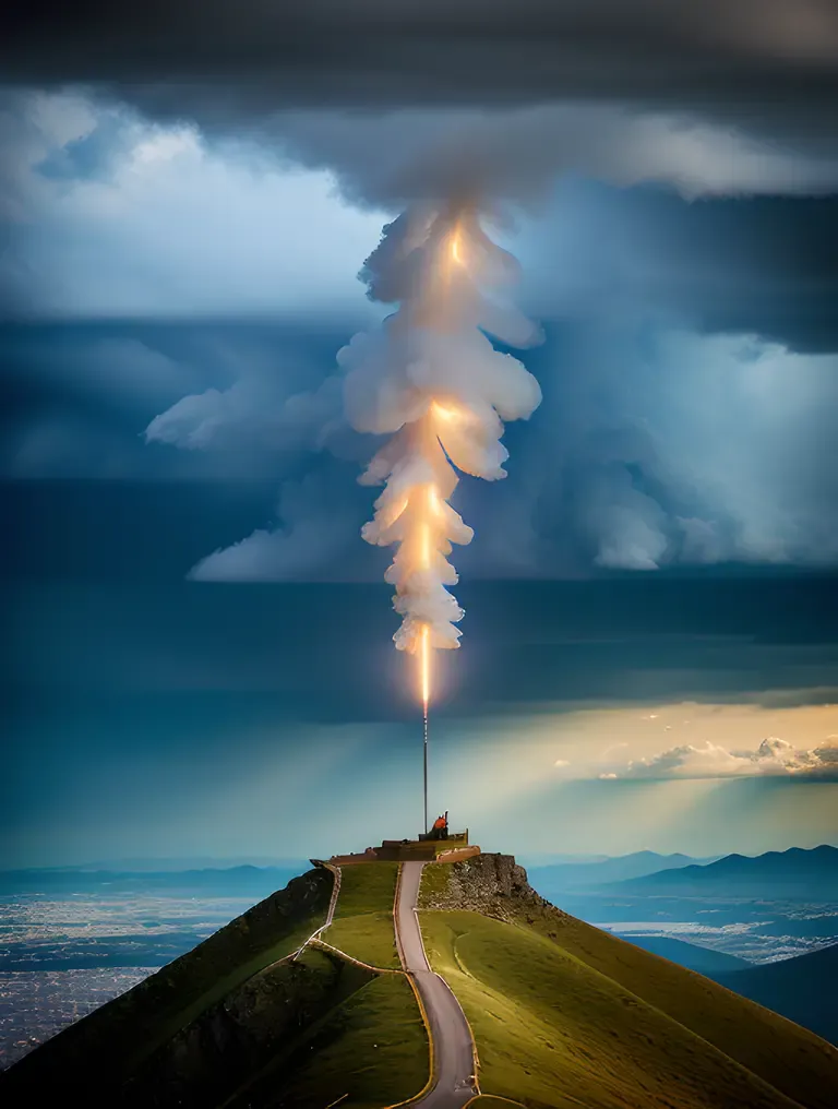Angel Summons Faithful with Mighty Trumpet Blast