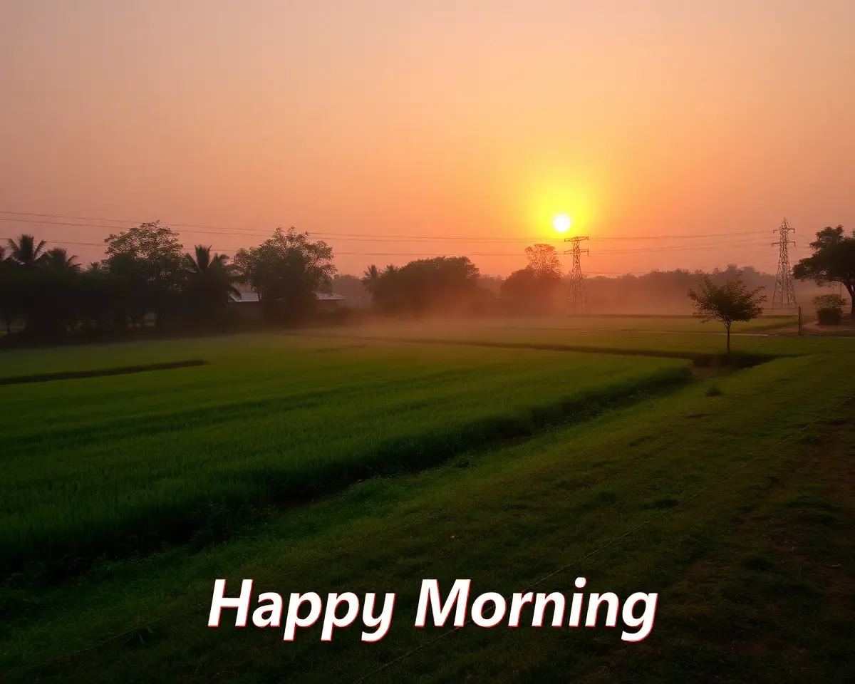 Bangla Good Morning Image: A Beautiful Morning Scene in Bangla Culture