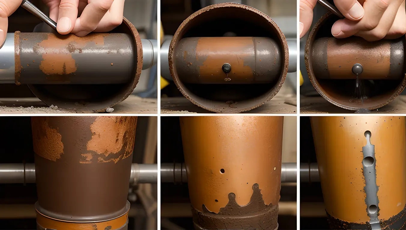 Before-After Pipe Restoration with Undressing Tool