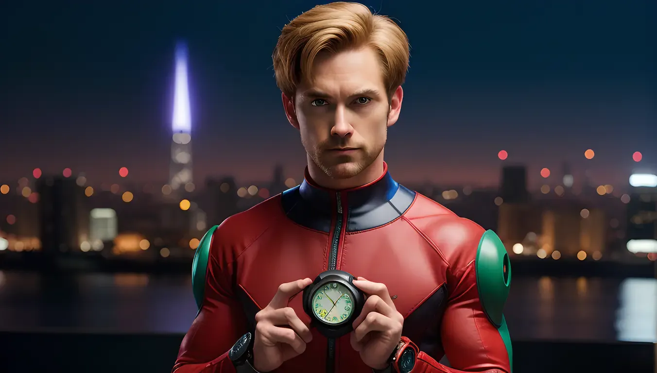 Ben Holds Omnitrix with Determined Focus and Alien Energy