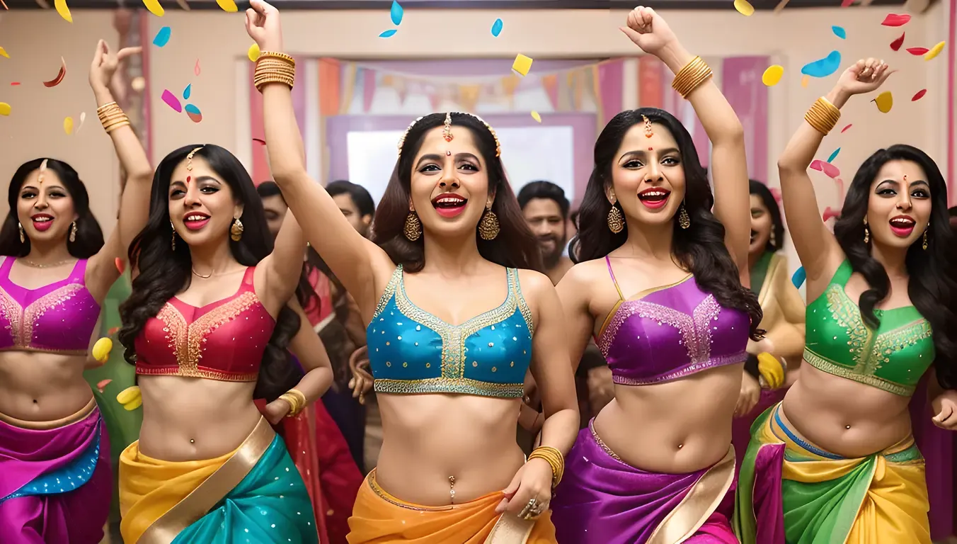 Bhabhi's Fun Bollywood Dance Party with Friends
