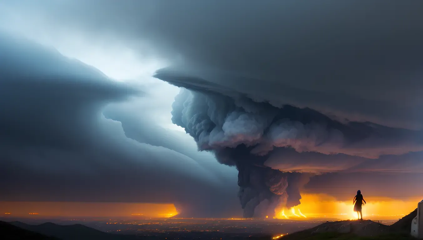 Bhadrakali Unleashing Maelstrom: Winds and Rains of Destruction