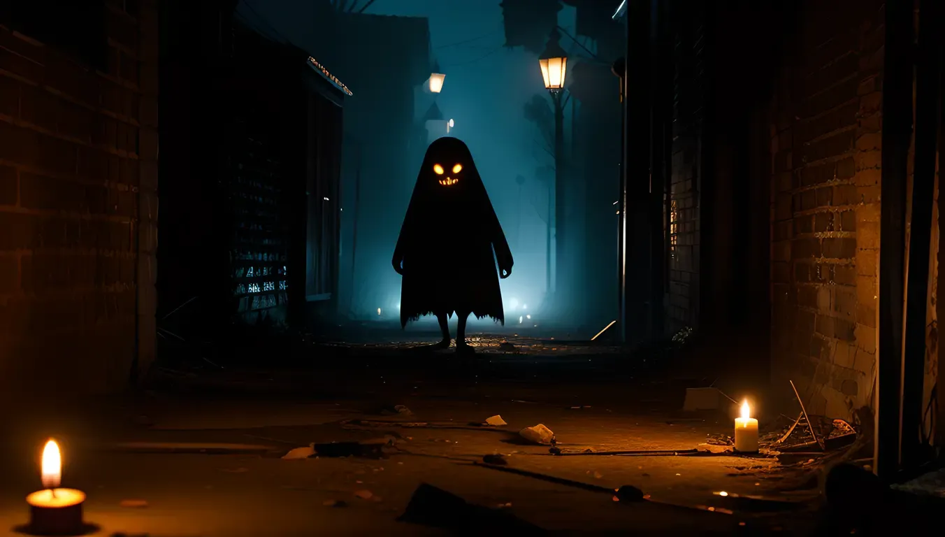 Bhoot Lurking in Dark Abandoned Alleyway