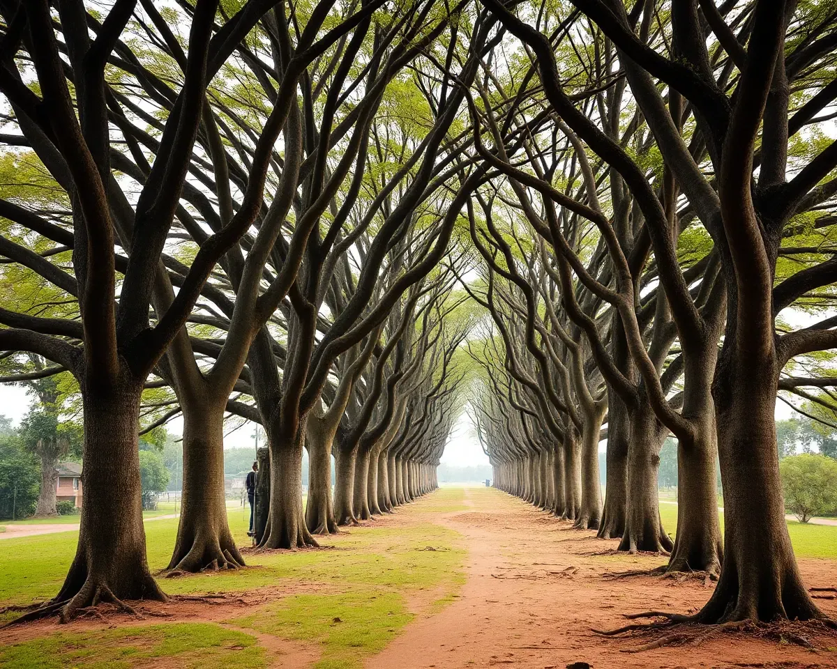 Bhoringani Tree Archway in Natural Forest