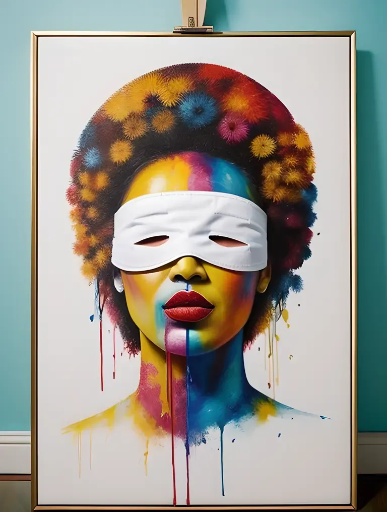 Blindfolded Creativity and Artistic Expression