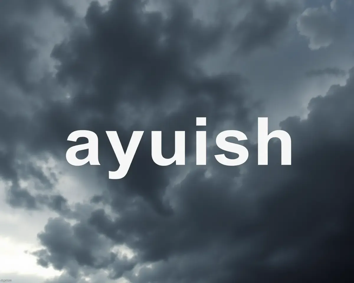 Bold **Ayush** in Stormy Sky