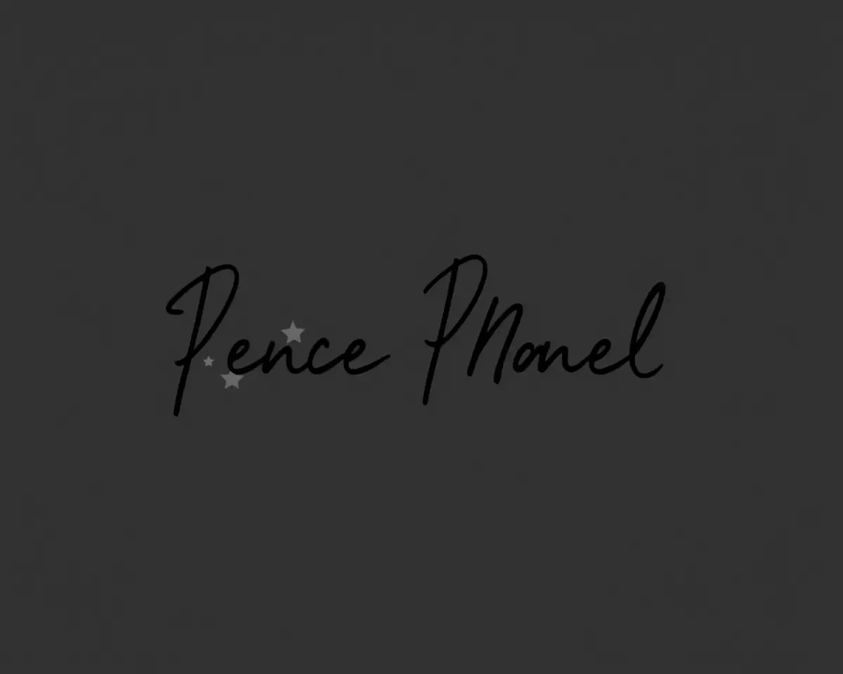Bold Black Signature on Dark Gray Pattern PNG