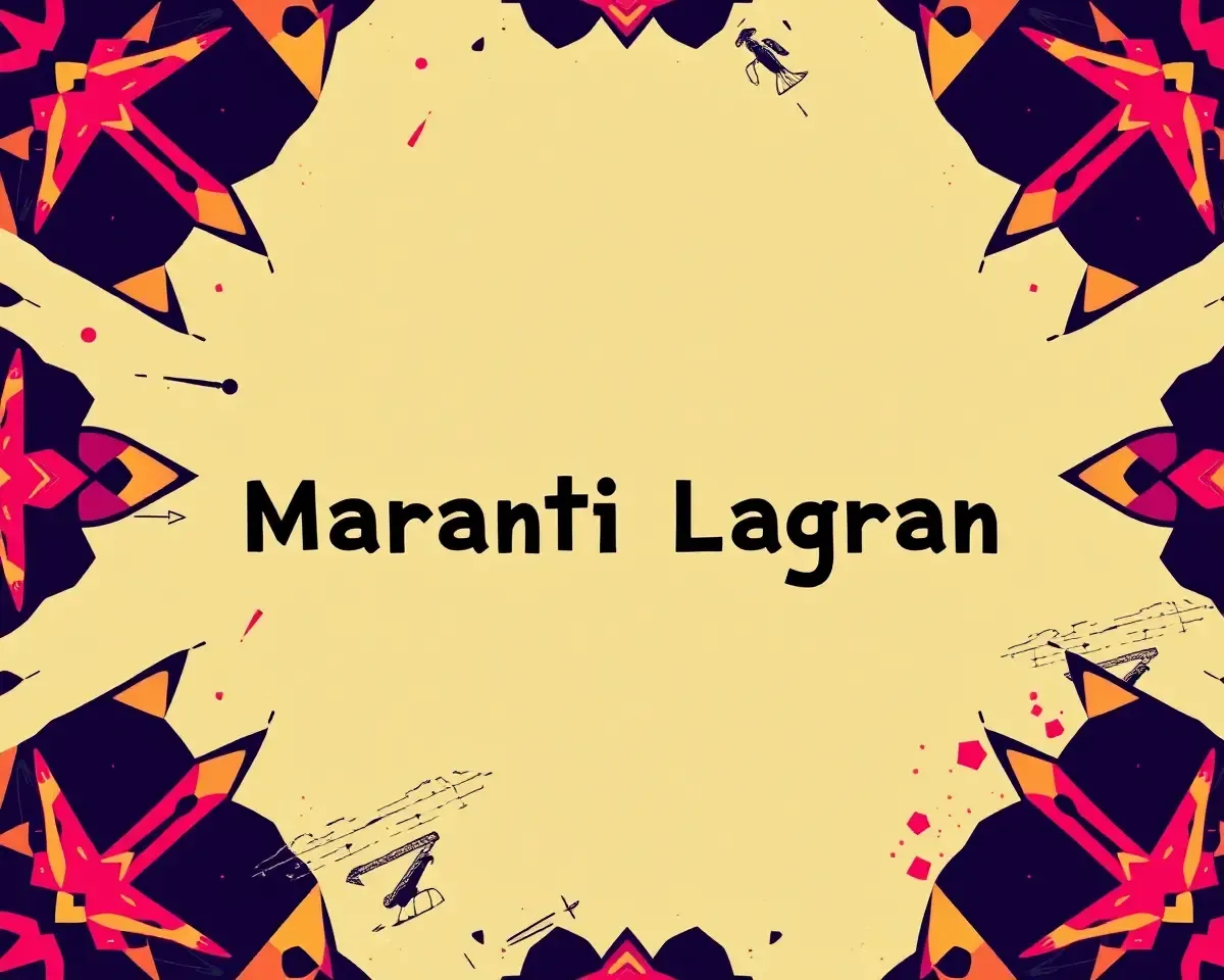 Bold Graphic Marathi Lagna Banner with Geometric Shapes and Bright Colors