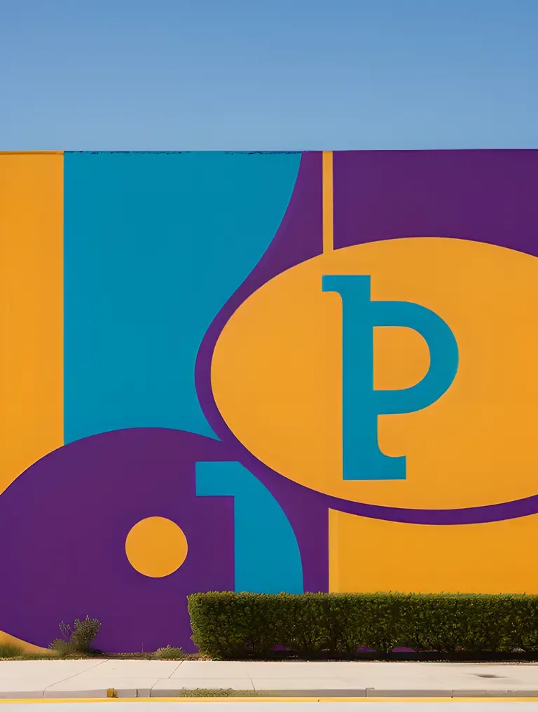 Bold JDS Logo on City Wall with Vibrant Colors