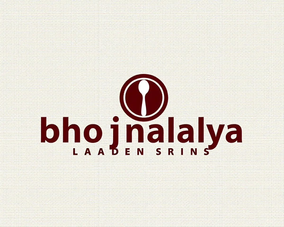 Bold Minimalist Bhojnalaya Banner Design with Spoon Logo