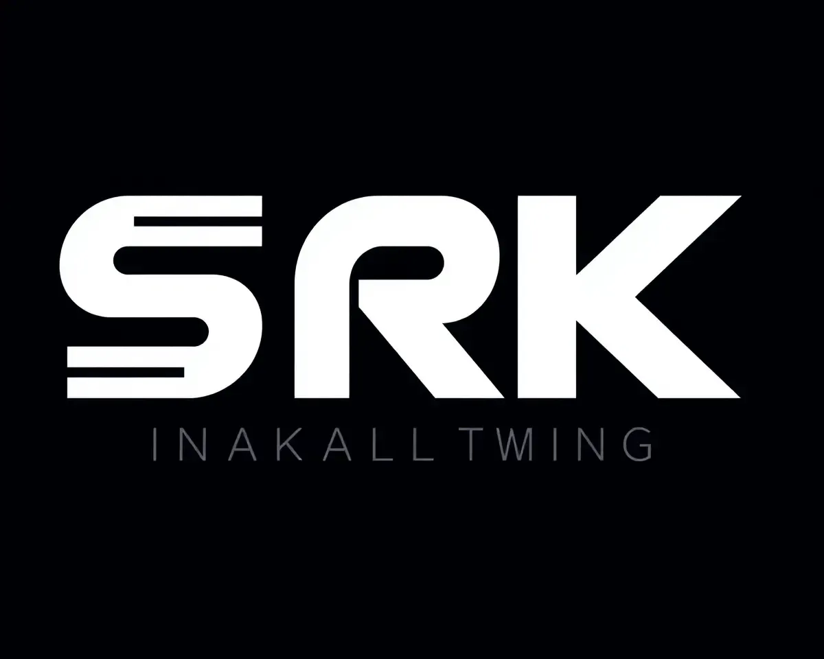 Bold SRK Logo with Subtle Gradient Effect