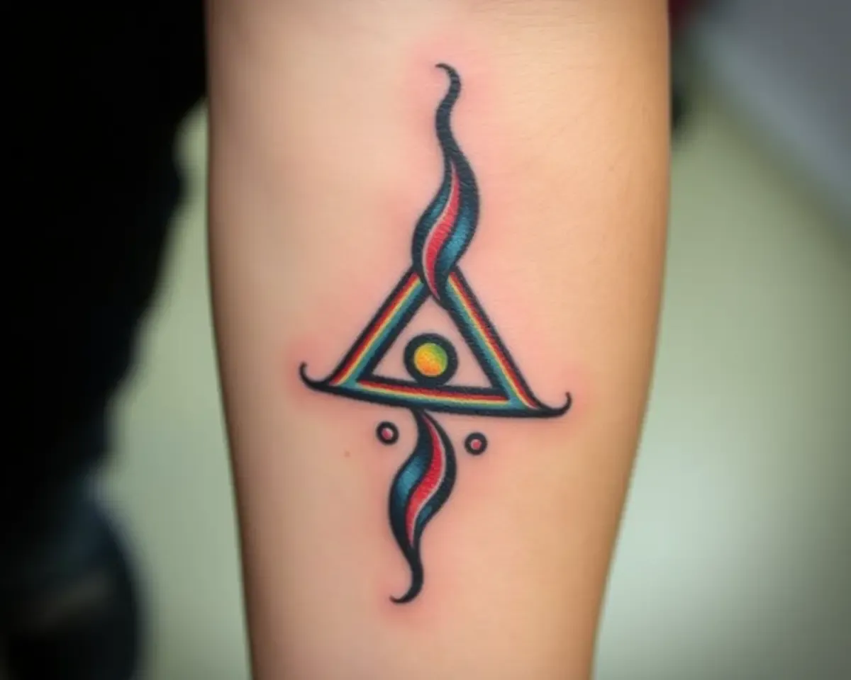 Bold Trishul Tattoo Design on Arm Picsart Trishul