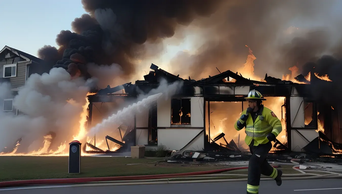 Brave Firefighter Rescues Trapped Family Unflaggingly
