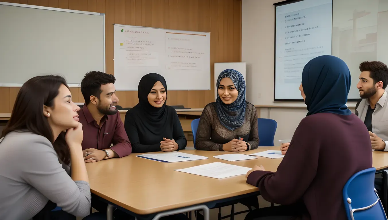 Burkha-Wearing Student Engages in Lively Debate