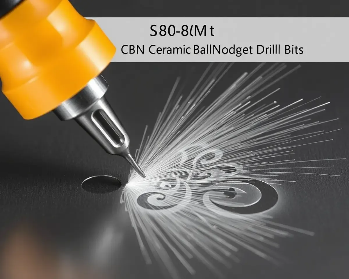 CBN Drill Bit Creates Intricate Design on Metal