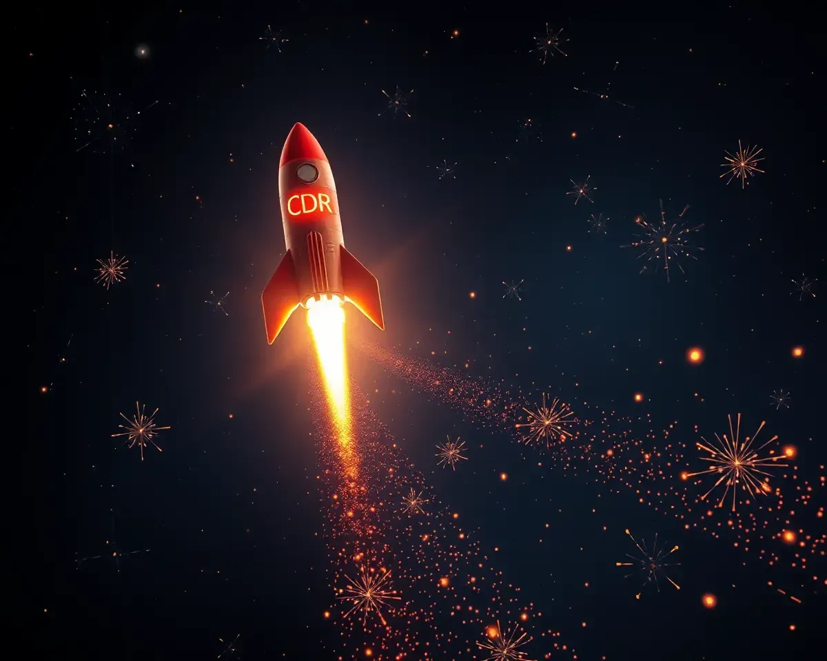 CDR File Spacecraft Blasting Off to Diwali Sky