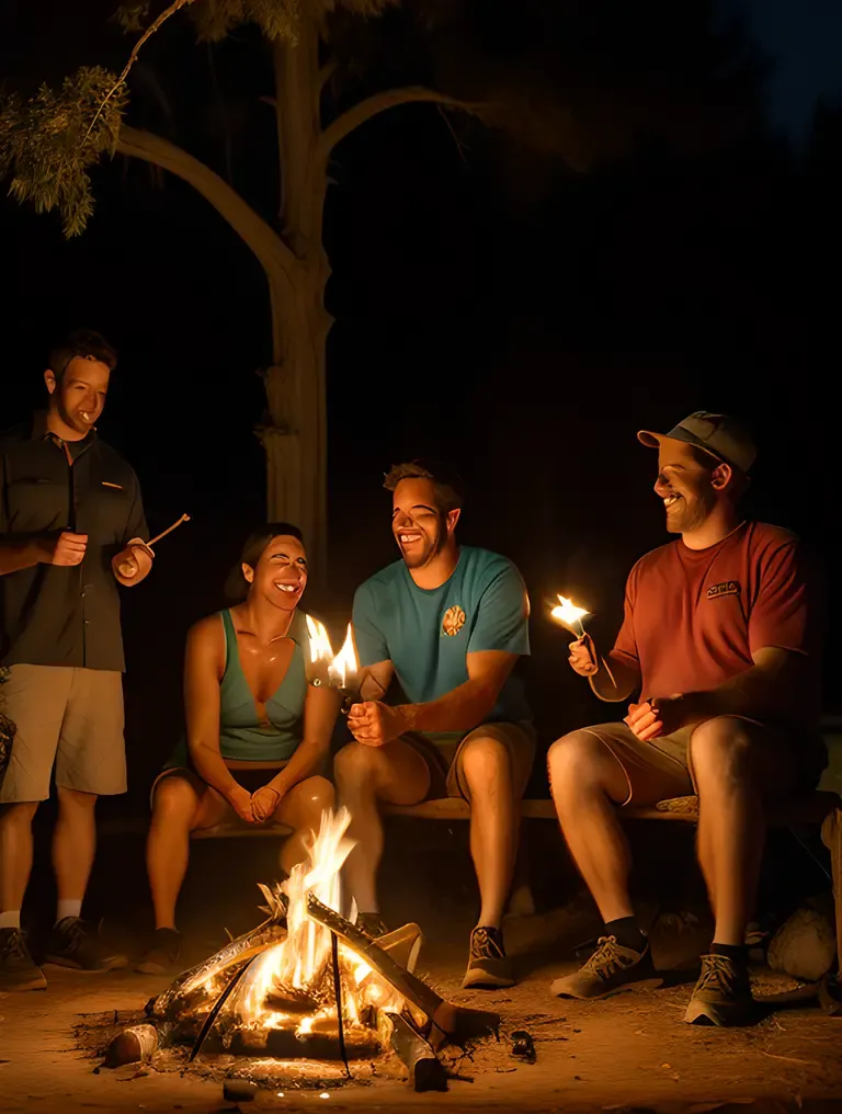 Campfire Gathering with theetam-inspired Lantern