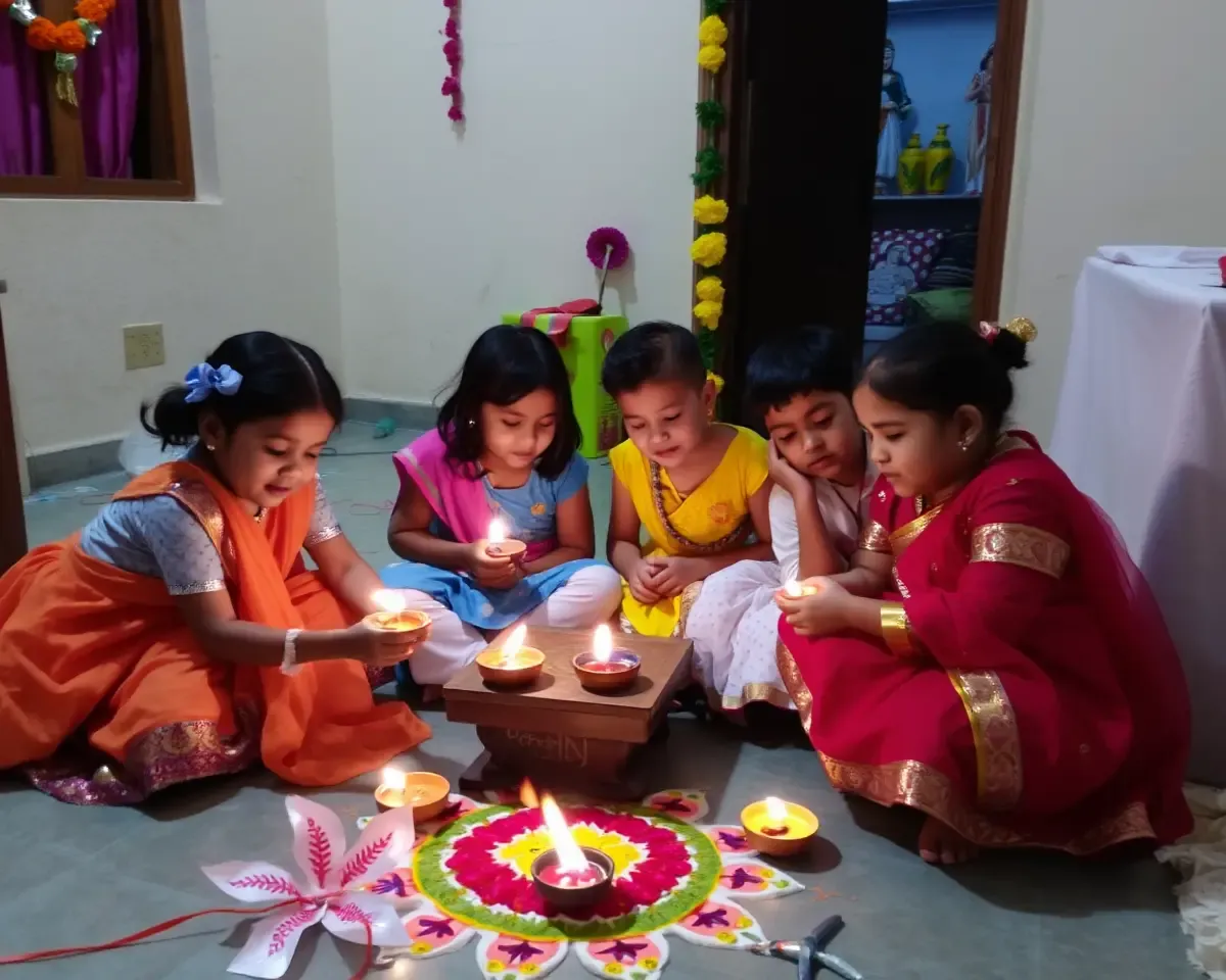 Children Enjoy Festive Fun on Happy Dhanteras