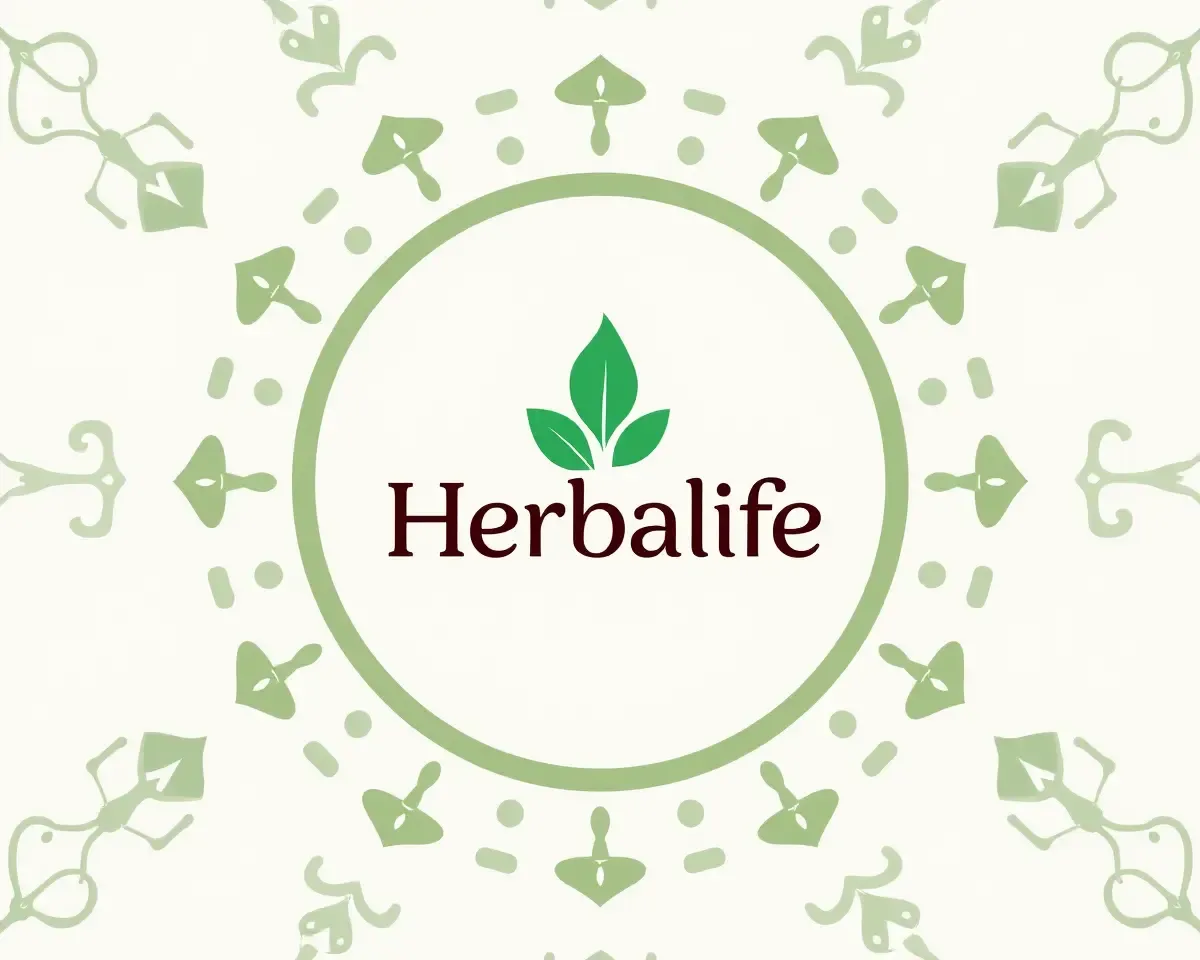 Circular Design with Herbalife Logo and Health Icons