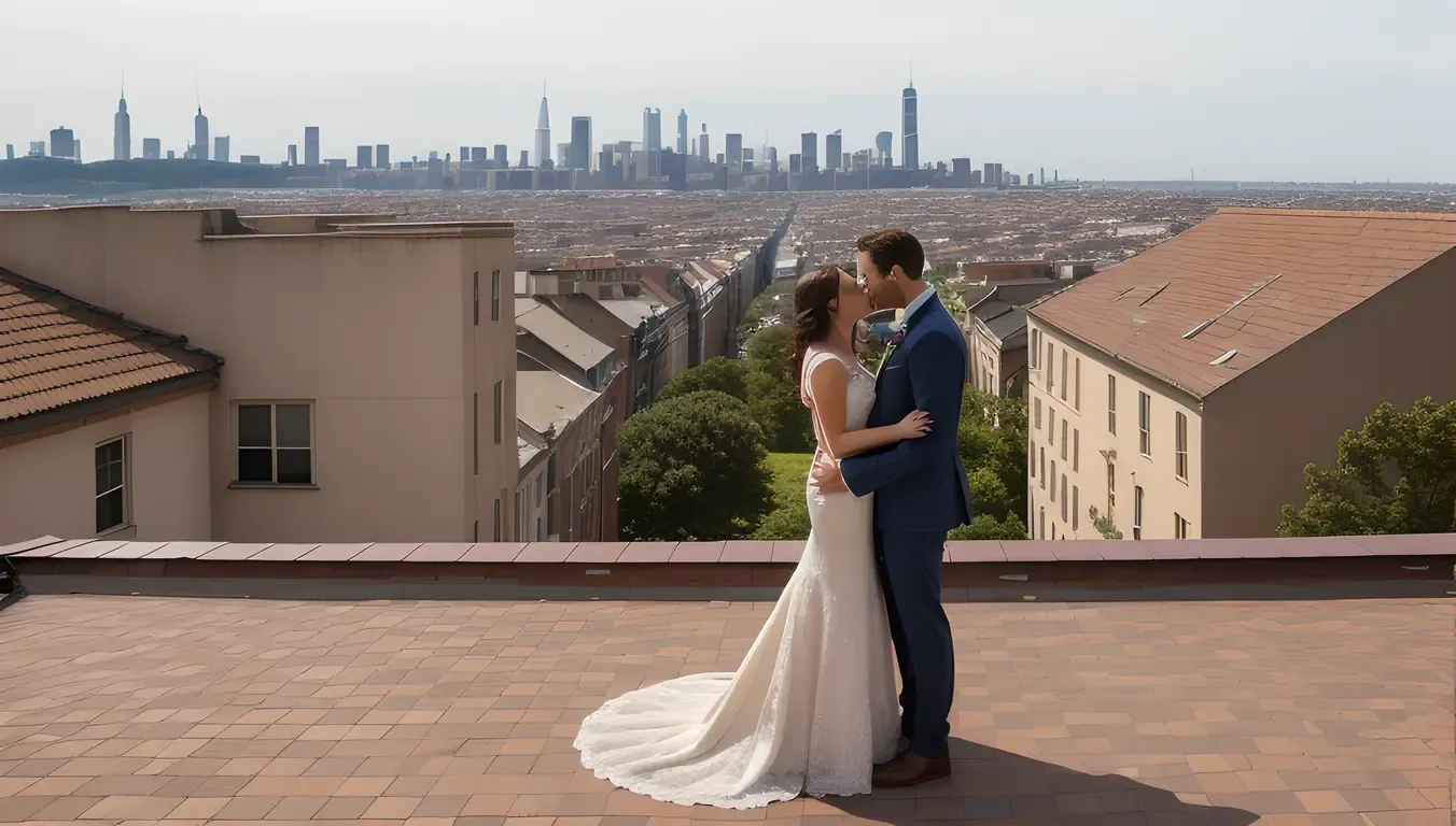 City Skyline View for Husband and Wife