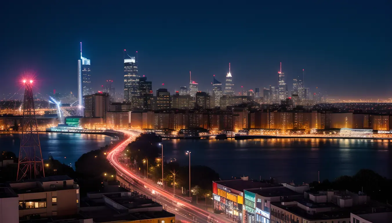 Cityscape Romance: Girl and Boy's Bold Adventure