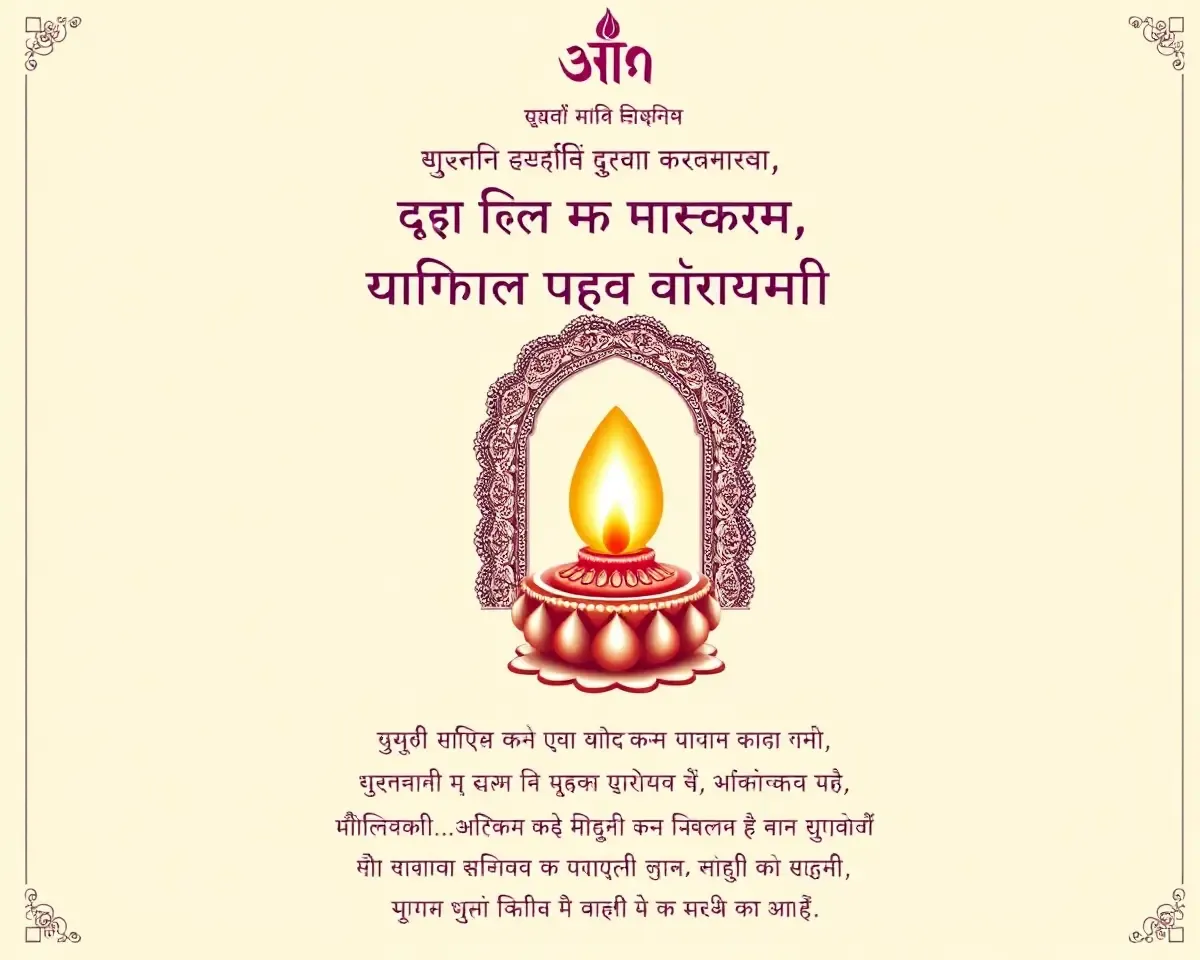Classic Shiva Lingam Invitation Card for Traditional Ceremony