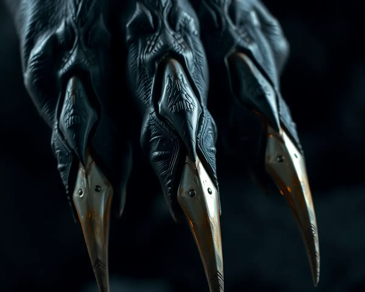 Close-Up of Black Panther's Glowing Claws