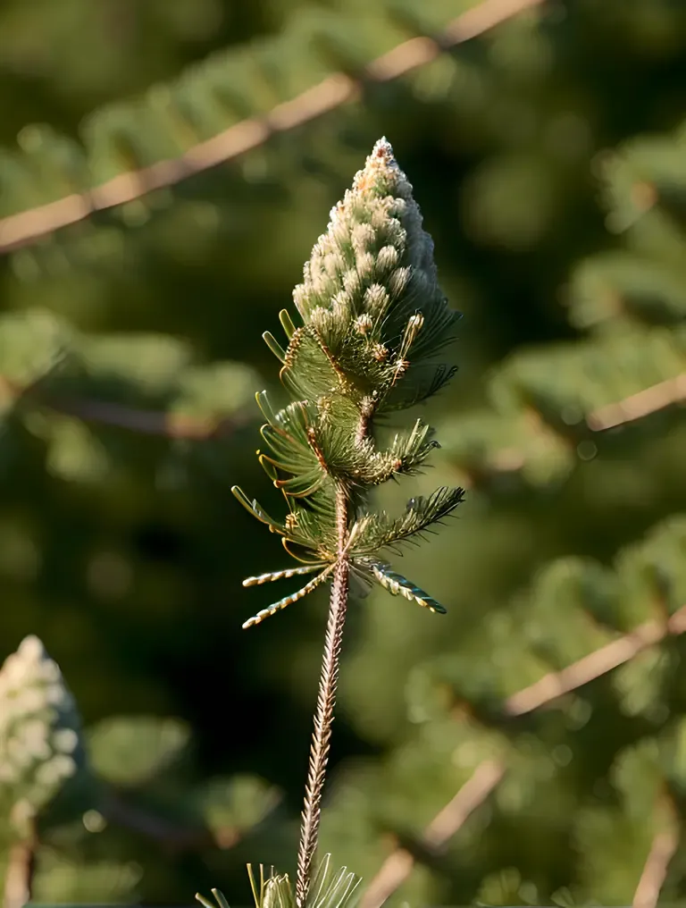 Close-Up of Fir Tree's Unique Needles