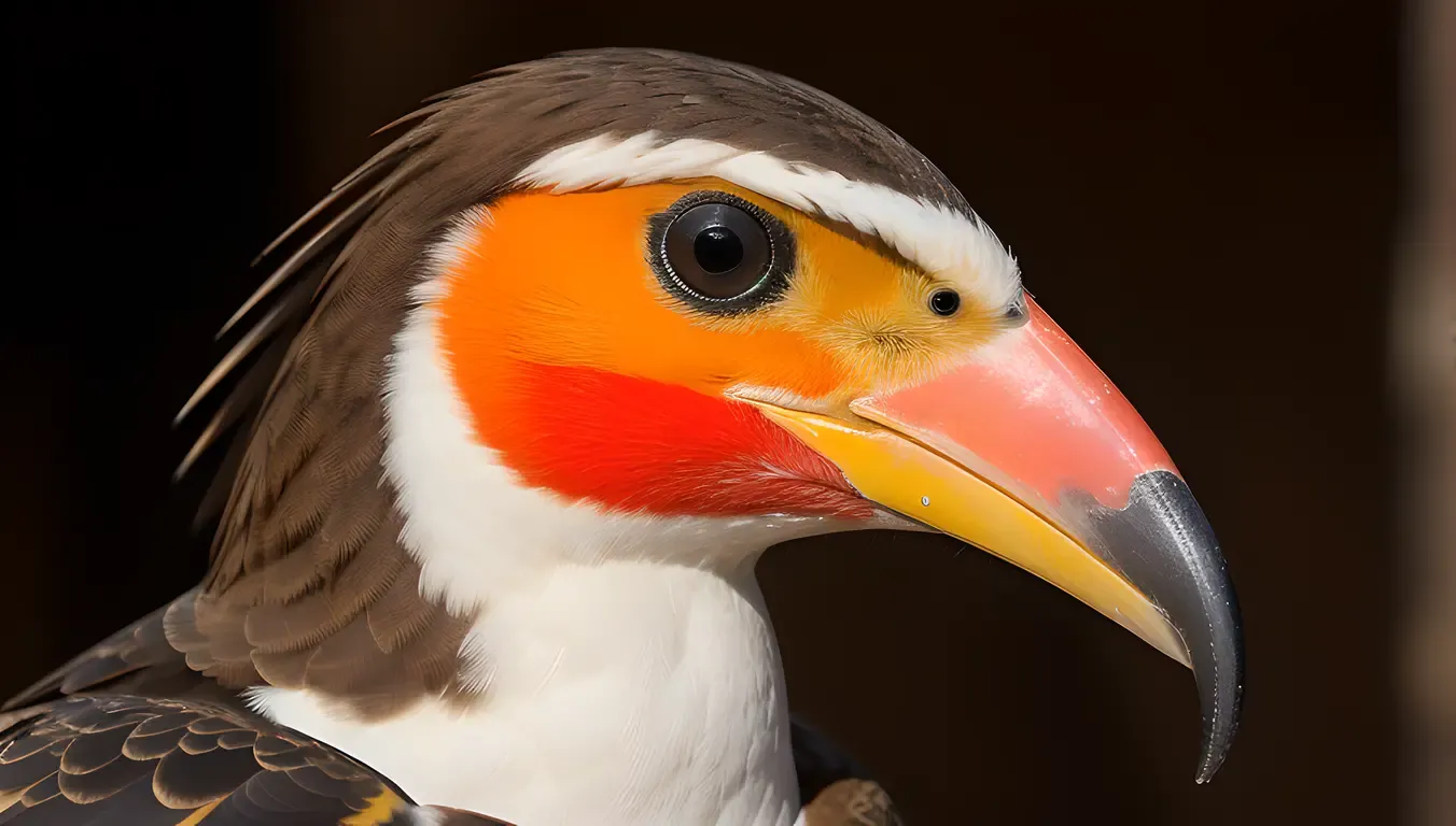 Close-Up of Putna Beak with Distinctive Shape